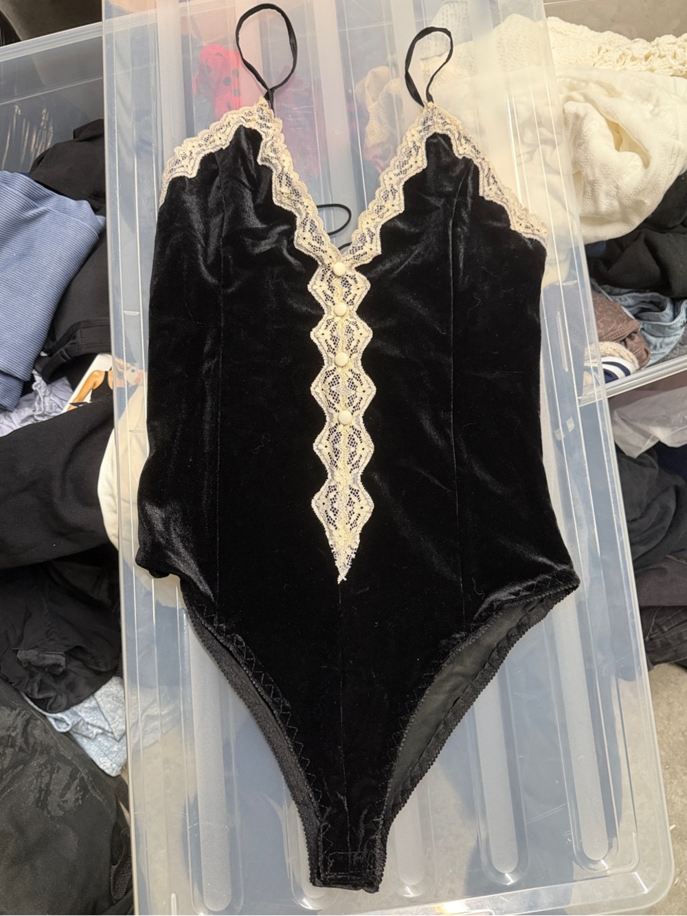 Velvet bodysuit